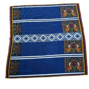 JEAN PATOU Authentic vintage silk scarf rolled edge hijab headscarf babushka